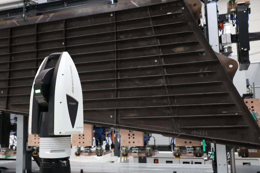 Lasertracker ATS800 von Hexagon beschleunigt großformatige Luft- und Raumfahrt-Inspektionen mit direktem Scannen und umfangreichen Automationsmöglichkeiten