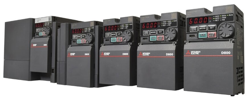 三菱電機推出新一代FR-D800系列變頻器,提升效能及便利性