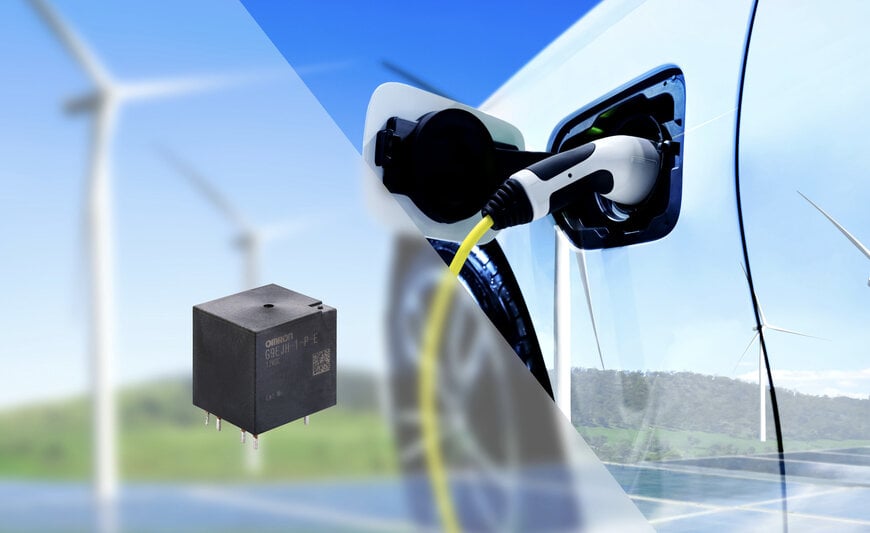 OMRON reveals ultra-compact power relay for
high-voltage battery safety