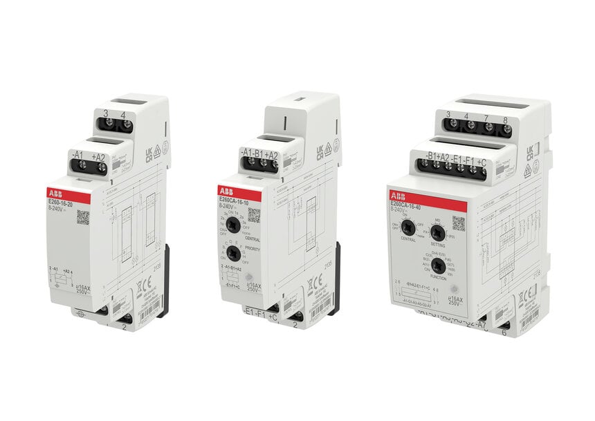 ABB lance ses télérupteurs silencieux universels - série E260