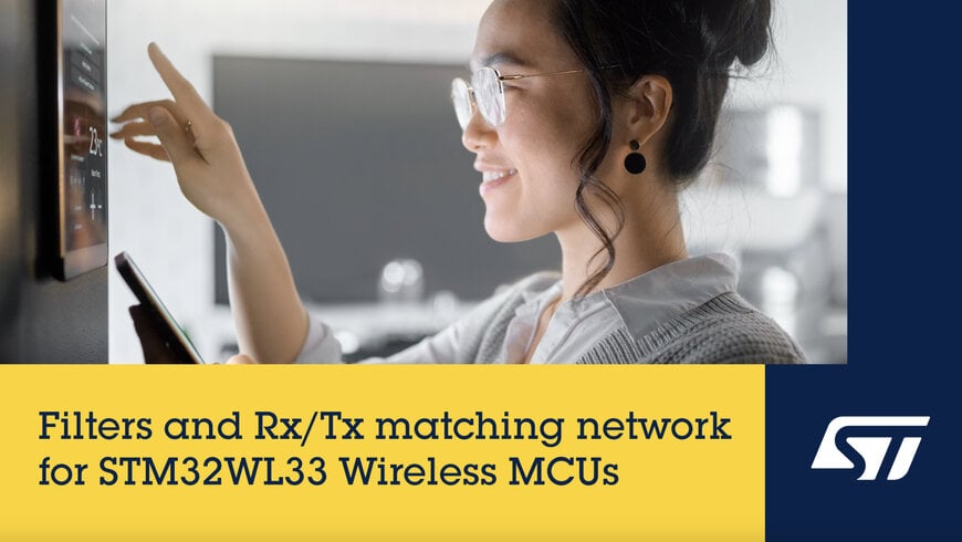 Integrated matching filters for STM32WL33 wireless microcontrollers