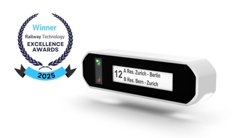 EAO Seat Reservation System wins Railway Technology Excellence Award 2025