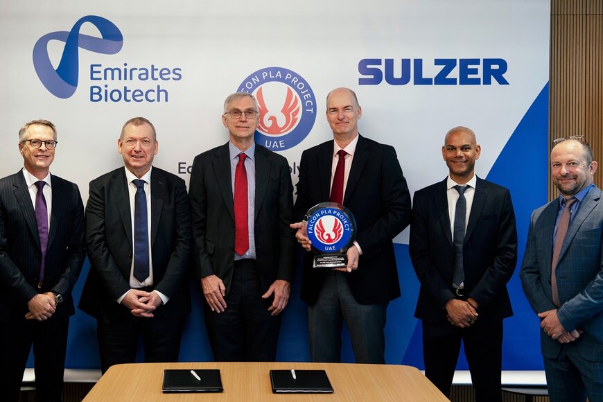 Sulzer, Emirates Biotech Partner on World’s Largest Bioplastics Plant