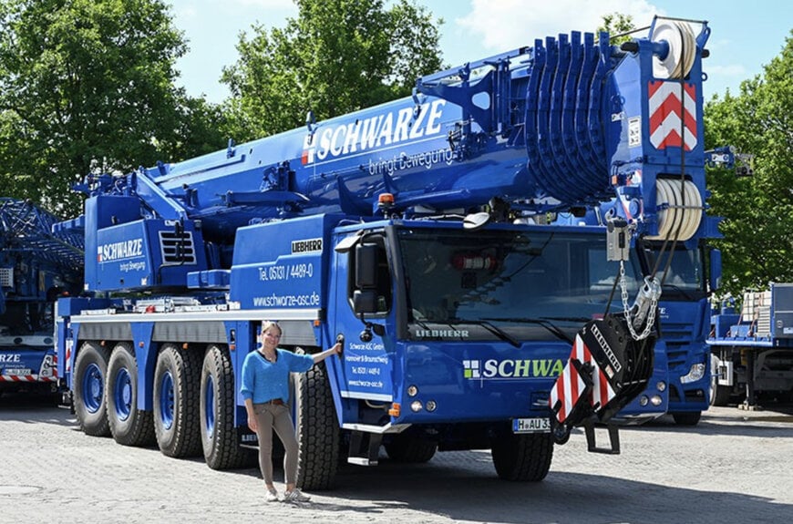 Liebherr crane powers Schwarze ASC's green shift with HVO fuel