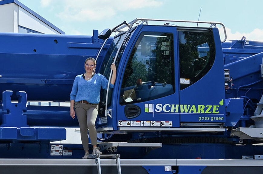 Liebherr crane powers Schwarze ASC's green shift with HVO fuel