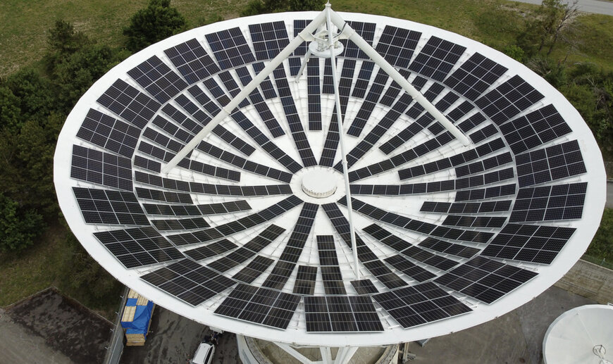 Swiss Telecom Pioneers Circular Energy Solution by Converting Satellite Dishes into Solar Farms