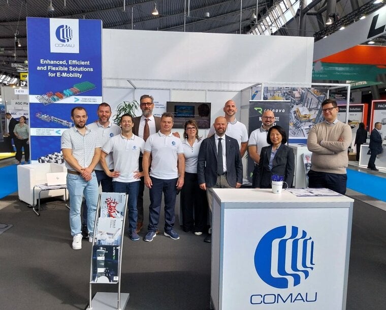 Comau Displays Cell Formation and New E-Mobility Solutions at the Battery Show Stuttgart