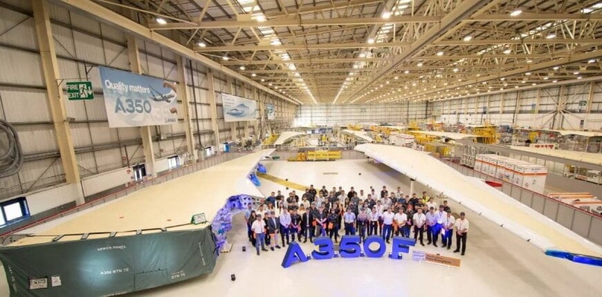 Airbus completes first A350F wingset in Broughton