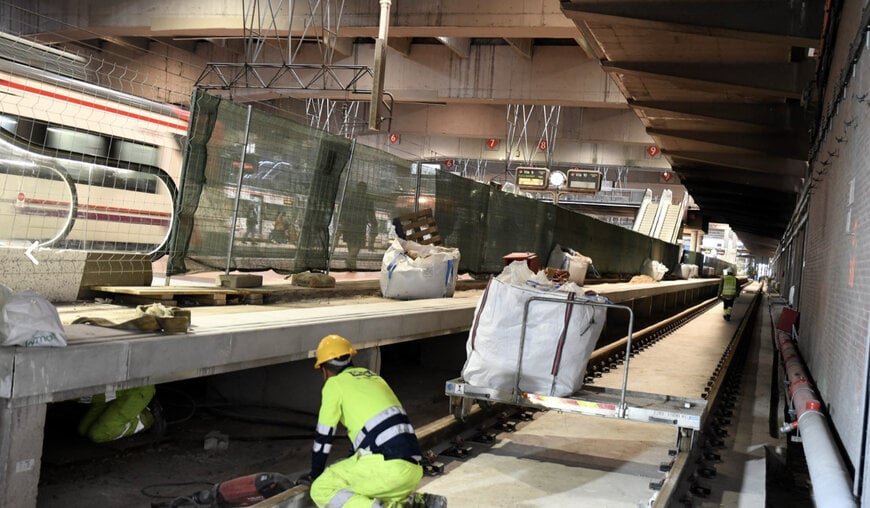 Adif inicia obras en Atocha para ampliar capacidad y fiabilidad