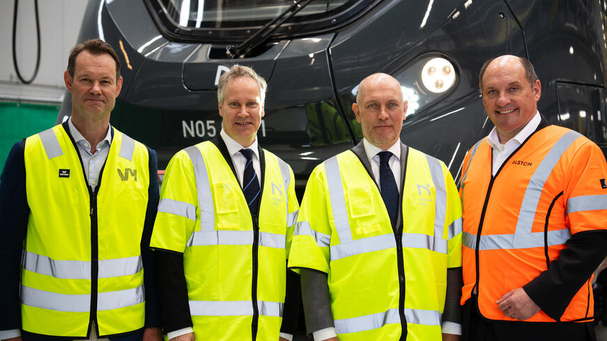The first new Coradia Stream for local operation by Norske tog has arrived in Norway for testing