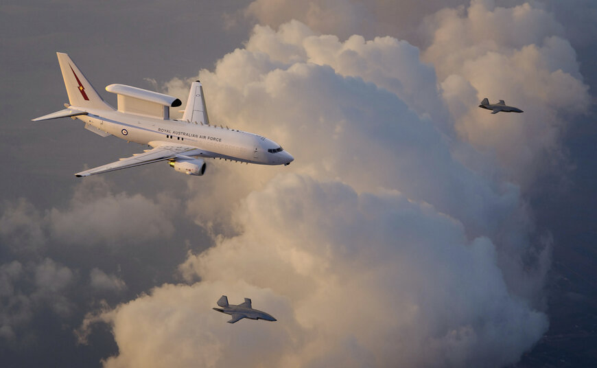 Boeing, RAAF Demonstrate MQ-28 Teaming with E-7A Wedgetail