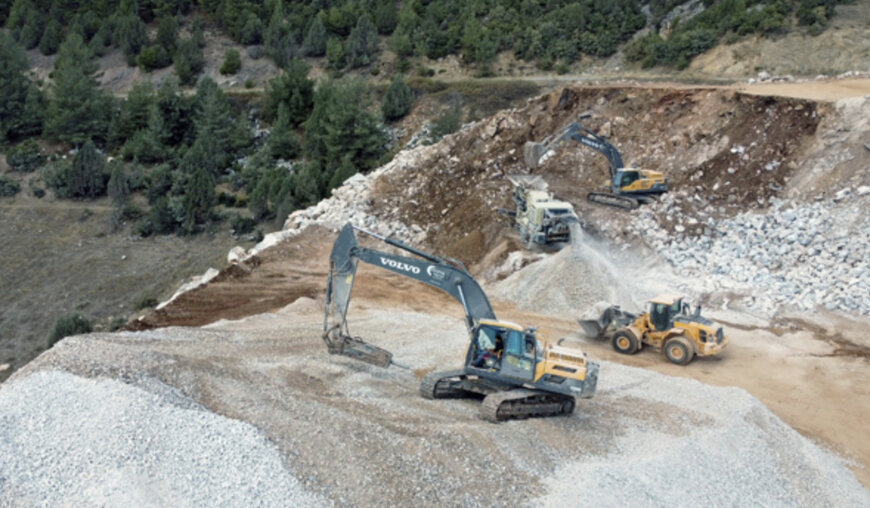 Volvo keeps Erca Project at the cutting edge of marble quarrying