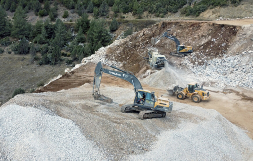 Volvo keeps Erca Project at the cutting edge of marble quarrying