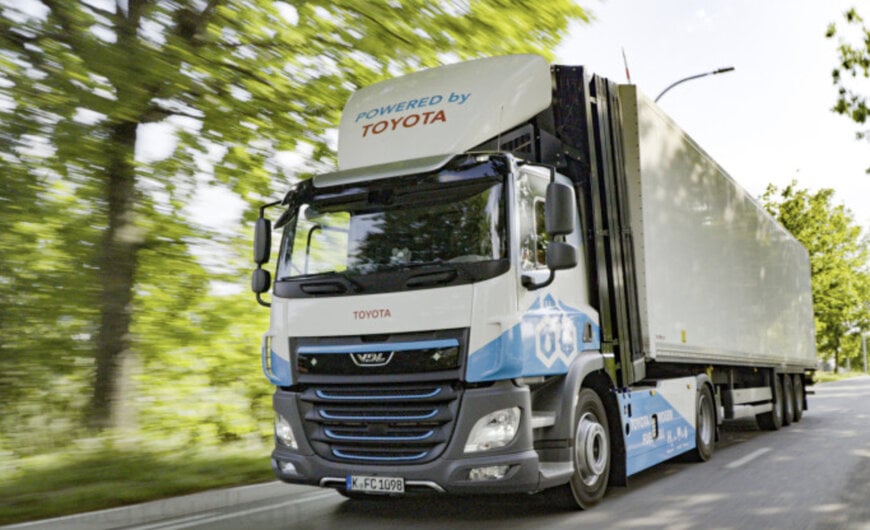Toyota Motor Europe starts zero tailpipe emissions logistics with fuel cell trucks