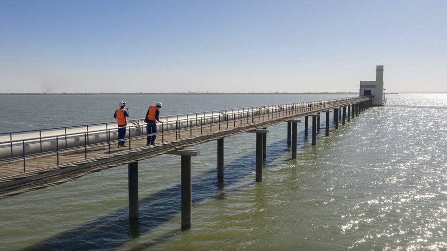 Inauguration of the Eaux Blanches wastewater treatment plant in Sète, Occitanie region