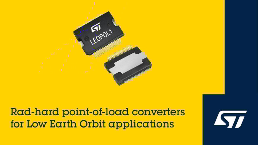 STMicroelectronics Unveils LEOPOL1 Rad-Hard PoL Converter for LEO Satellites