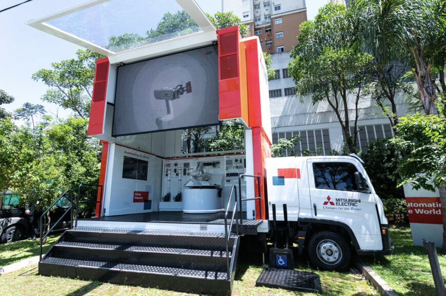 Caminhão-showroom da Mitsubishi Electric percorre 28 mil km no Brasil