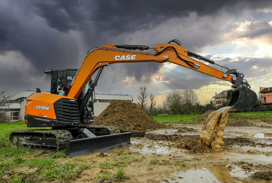 CASE Construction Equipment stellt den Midi-Bagger der Evolution E-Serie vor, von 8-10 Tonnen, mit einem Modell für jede Anwendung