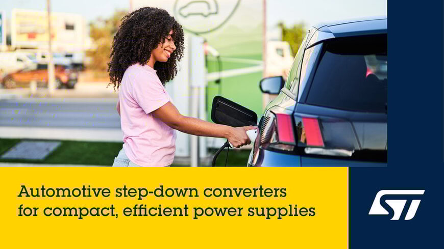 STMicroelectronics Launches Compact 6A Automotive Step-Down Regulators