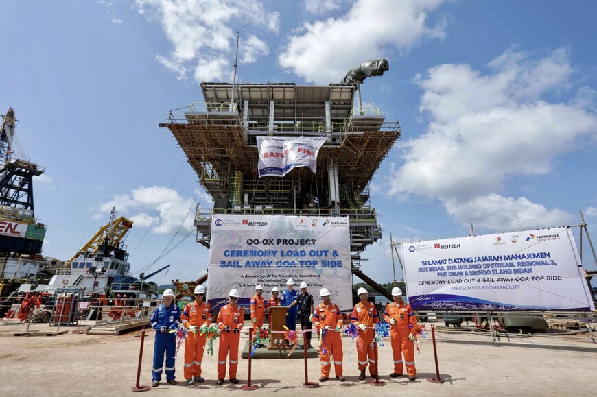 Pertamina Lepas Anjungan Baru Ramah Lingkungan ke Pesisir Laut Jawa