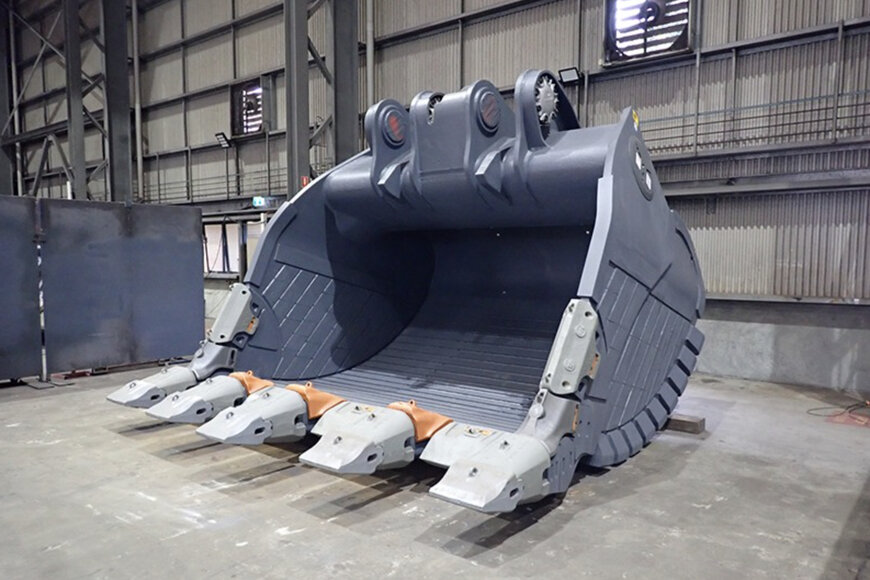 Liebherr-Australia's Perth facility fabricates its 100th bucket