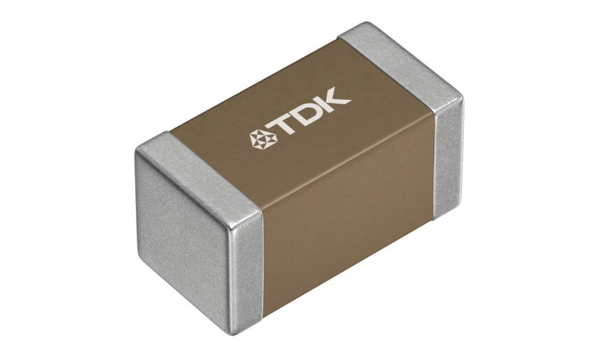 TDK offers 100V MLCCs with industry-leading capacitance in compact 1608 case size for commercial use