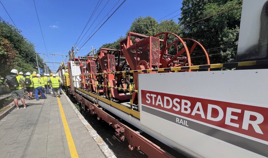 Infrabel s’appuie sur l’expertise de l’entreprise belge Stadsbader Rail