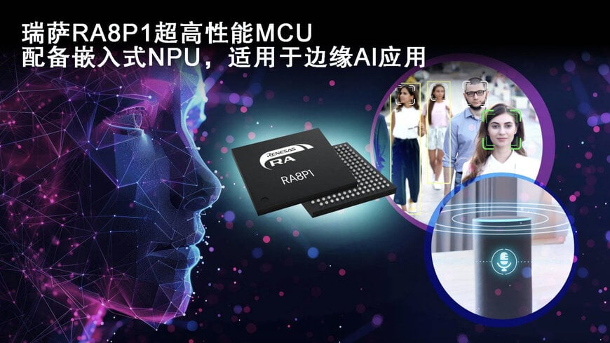 瑞萨电子推出搭载AI加速功能的1GHz微控制器，树立MCU性能新标杆