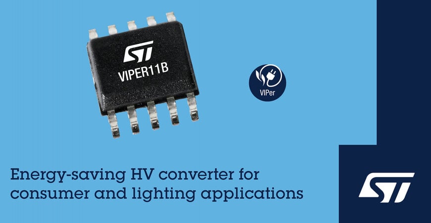 STMicro HV converters improve efficiency and cut costs