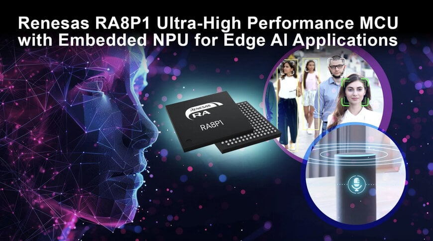 Renesas Unveils 1GHz RA8P1 MCUs with AI Acceleration