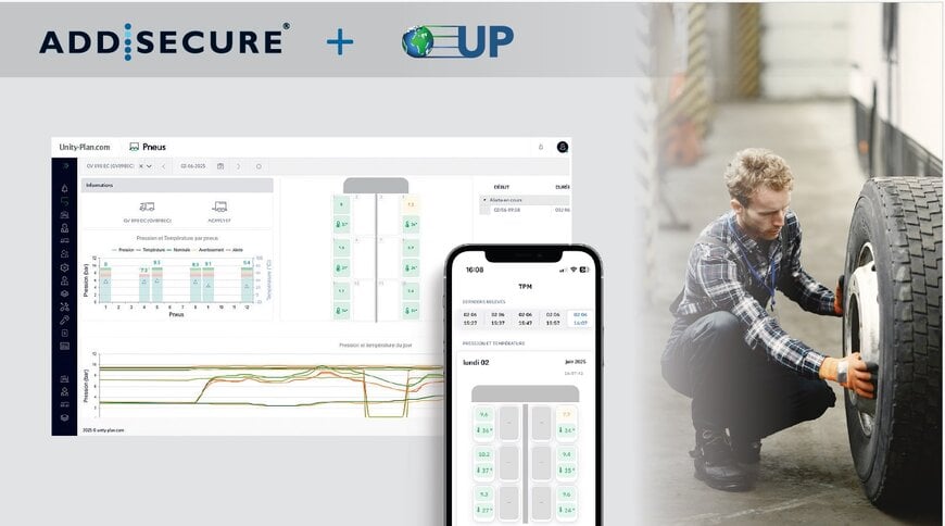 AddSecure y Unity Plan lanzan TPMS certificados para flotas más seguras en Europa