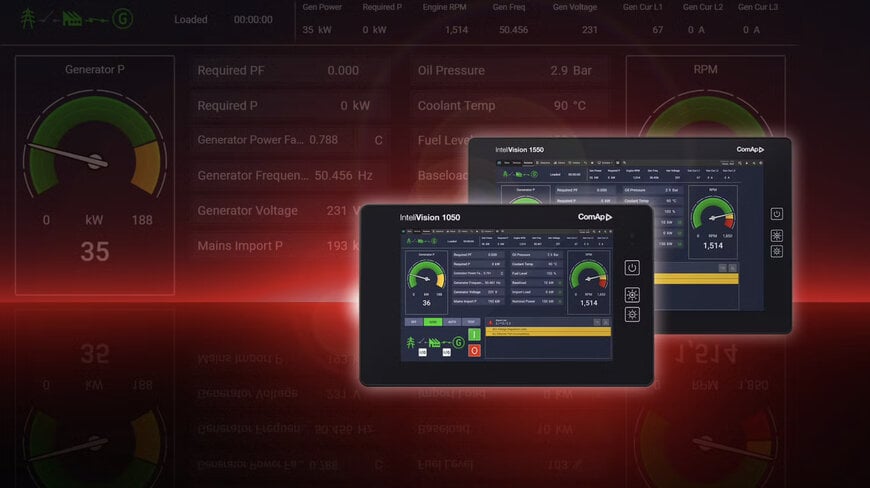 ComAp Launches New Industrial Displays with SCADA & Marine Options