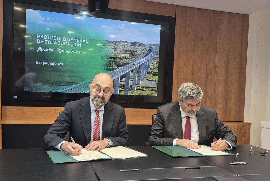 Adif y Mafex renuevan su alianza para impulsar la competitividad ferroviaria española
