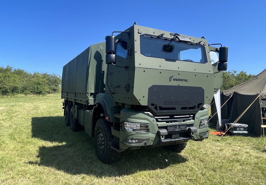 Rheinmetall Showcases New TGS-Mil Protected Armoured Truck in Vienna
