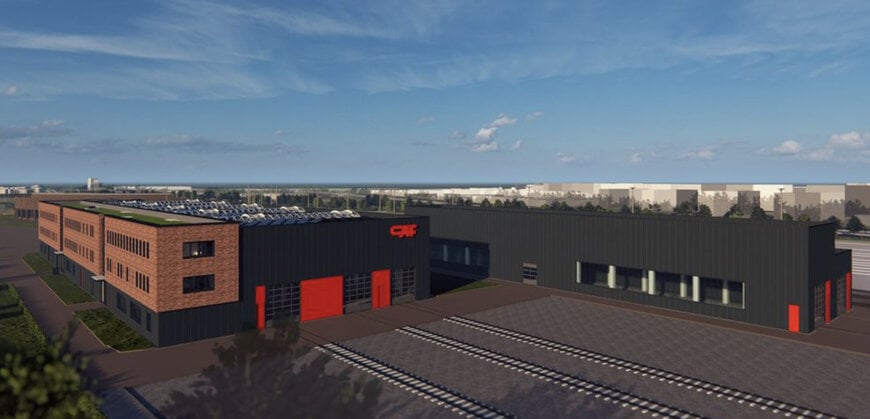 Colocación de la primera piedra en el depósito ferroviario de Gelsenkirchen-Bismark