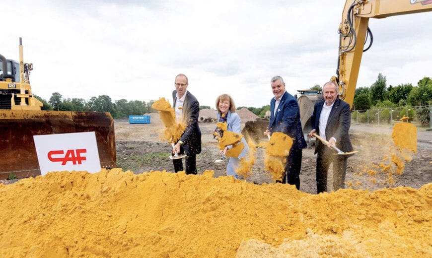 Colocación de la primera piedra en el depósito ferroviario de Gelsenkirchen-Bismark