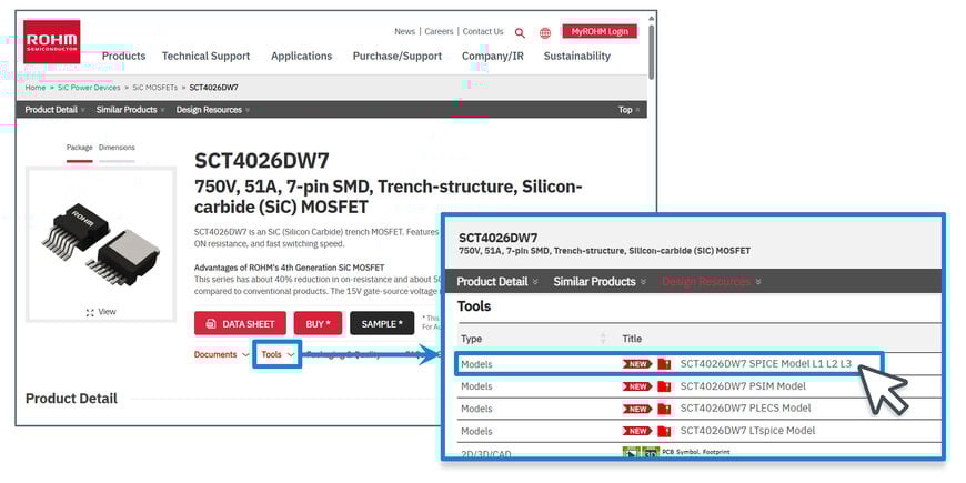 ROHM Releases New Level 3 SPICE Models with Faster Simulation Speed