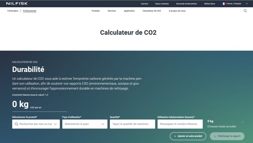 Nilfisk lance le premier calculateur de CO2 du nettoyage industriel pour accompagner ses clients dans leurs enjeux de décarbonation
