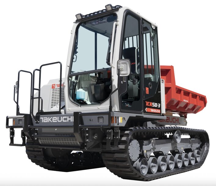 Takeuchi Launches New TCR50-3 Crawler Dumper