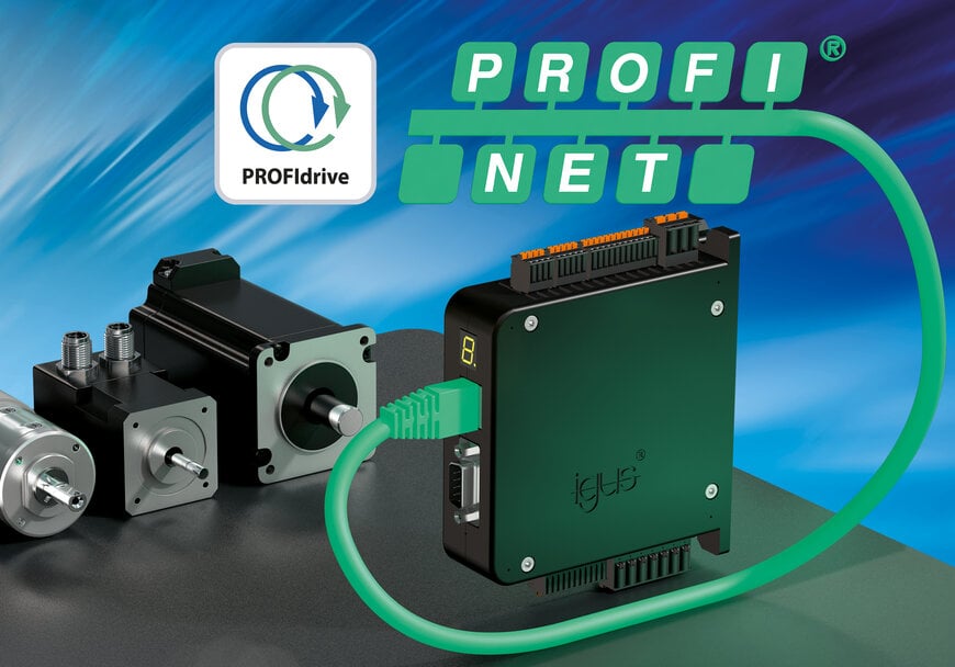 igus amplia su gama de controladores de motores D1 con la certificación PROFINET