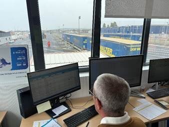 INAUGURATION DU TERMINAL DE FERROUTAGE DU PORT DE CHERBOURG & DE L'AUTOROUTE MULTIMODALE CHERBOURG-MOUGUERRE RELIANT L'ESPAGNE AUX ILES BRITANNIQUES