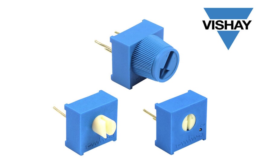 New Vishay Intertechnology Industrial-Grade 3/8 Inch Square Single-Turn Cermet Trimmer Optimizes Placement on PCB
