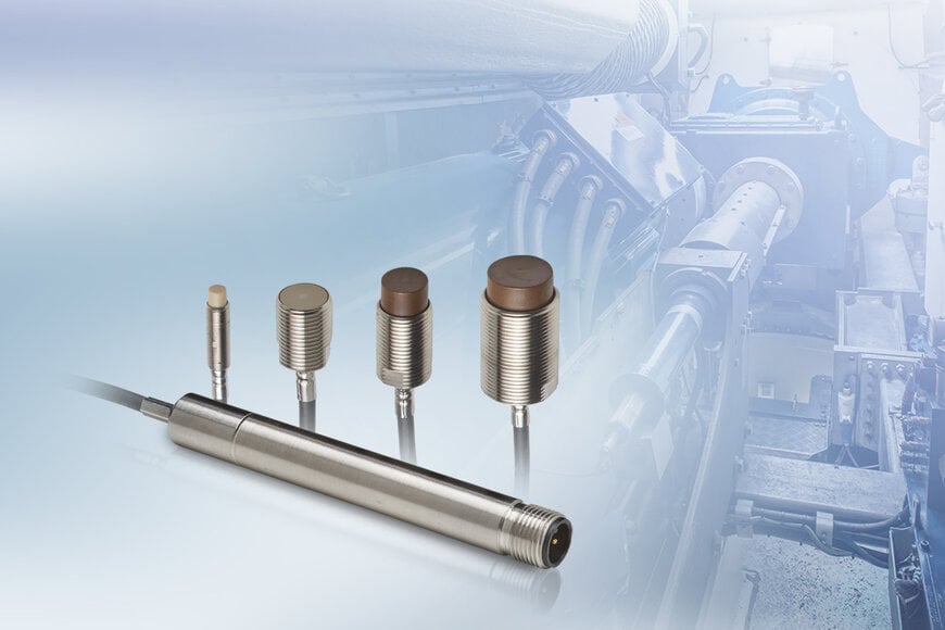 Robust eddy current displacement sensors for series applications