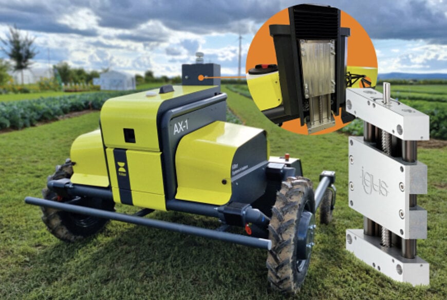 Leichte und schmierfreie Lineartechnik von igus unterstützt bodenschonendes Arbeiten des autonomen Unkrautroboters AX-1