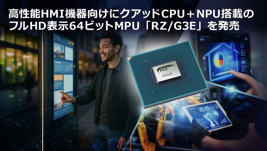 ルネサスは、64ビット汎用MPUマイクロプロセッサユニットのRZ/Gシリーズを拡充した