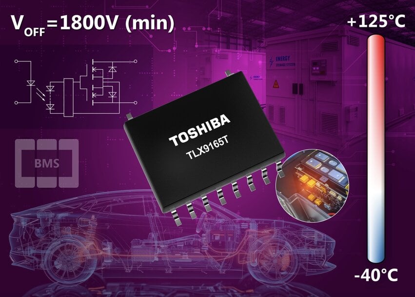 New 1800V photorelay powers safer and more efficient high-voltage EV batteries