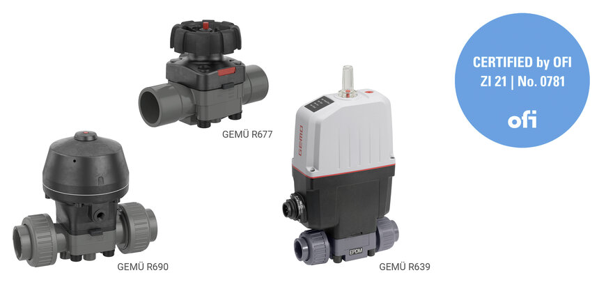 Certified for Drinking Water: GEMÜ Plastic Diaphragm Valves Approved in Germany