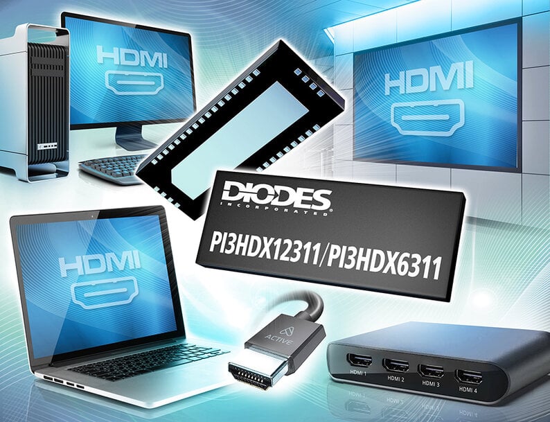 Diodes Incorporated Launches HDMI 2.1 Hybrid ReDrivers