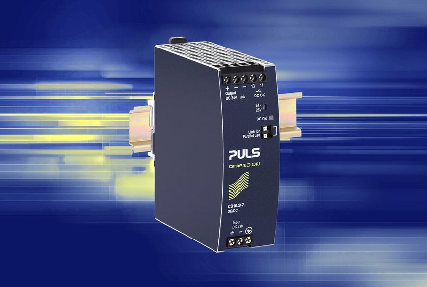 PULS Expands High-Efficiency DIN-Rail DC:DC Converter Range