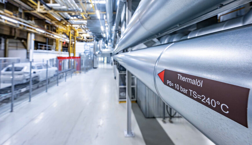 BMW pilots thermal oil system for heat generation in paint shop